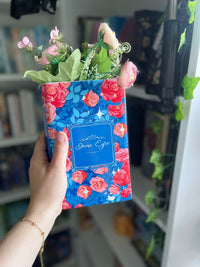 Jane Eyre Book Vase, Ceramic Book vase for Flowers, Bookend