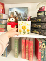 Ceramic Book Vase Tulip Pencil & Pen Holder