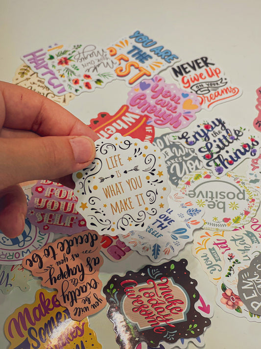 Motivational Stickers (10 Pcs)