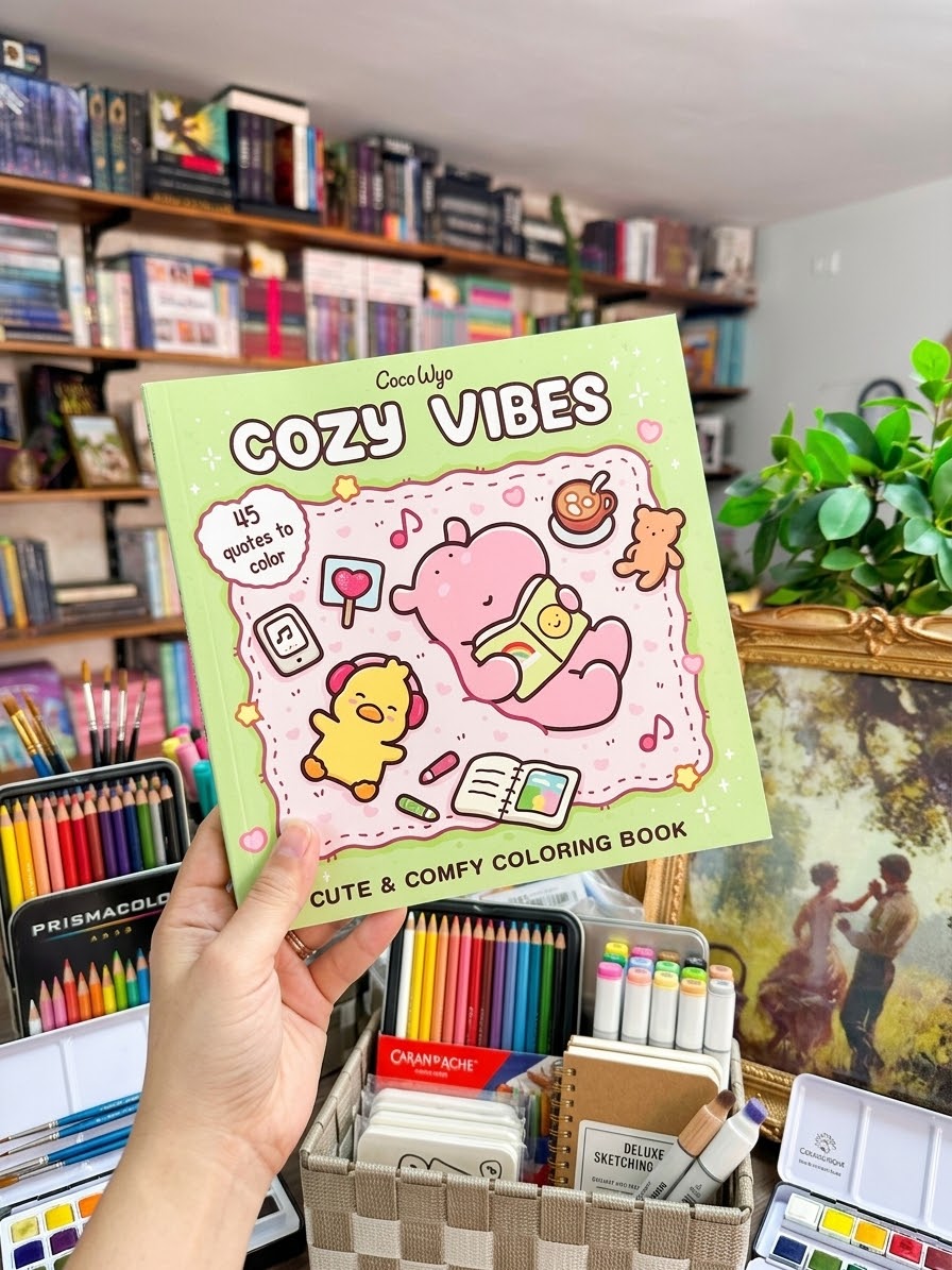 Cozy Vibes: Coloring Book for Adults and Kids