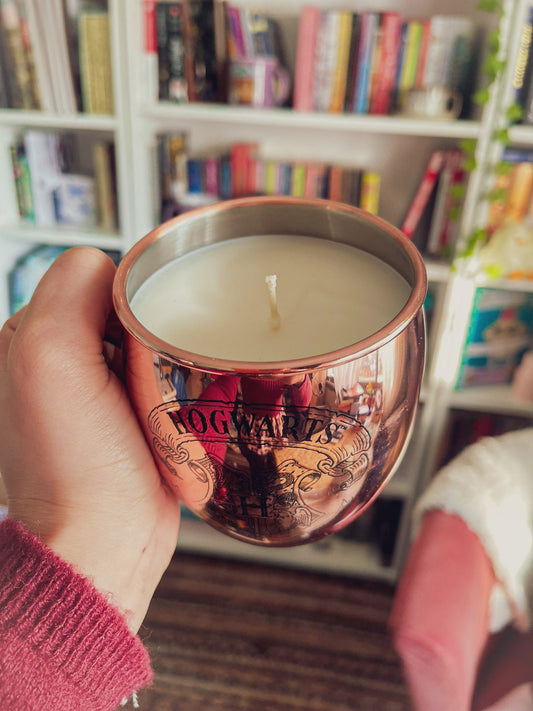 Charmed Aroma Harry Potter Butterbeer Mug Scented Candle with Surprise Necklace Inside