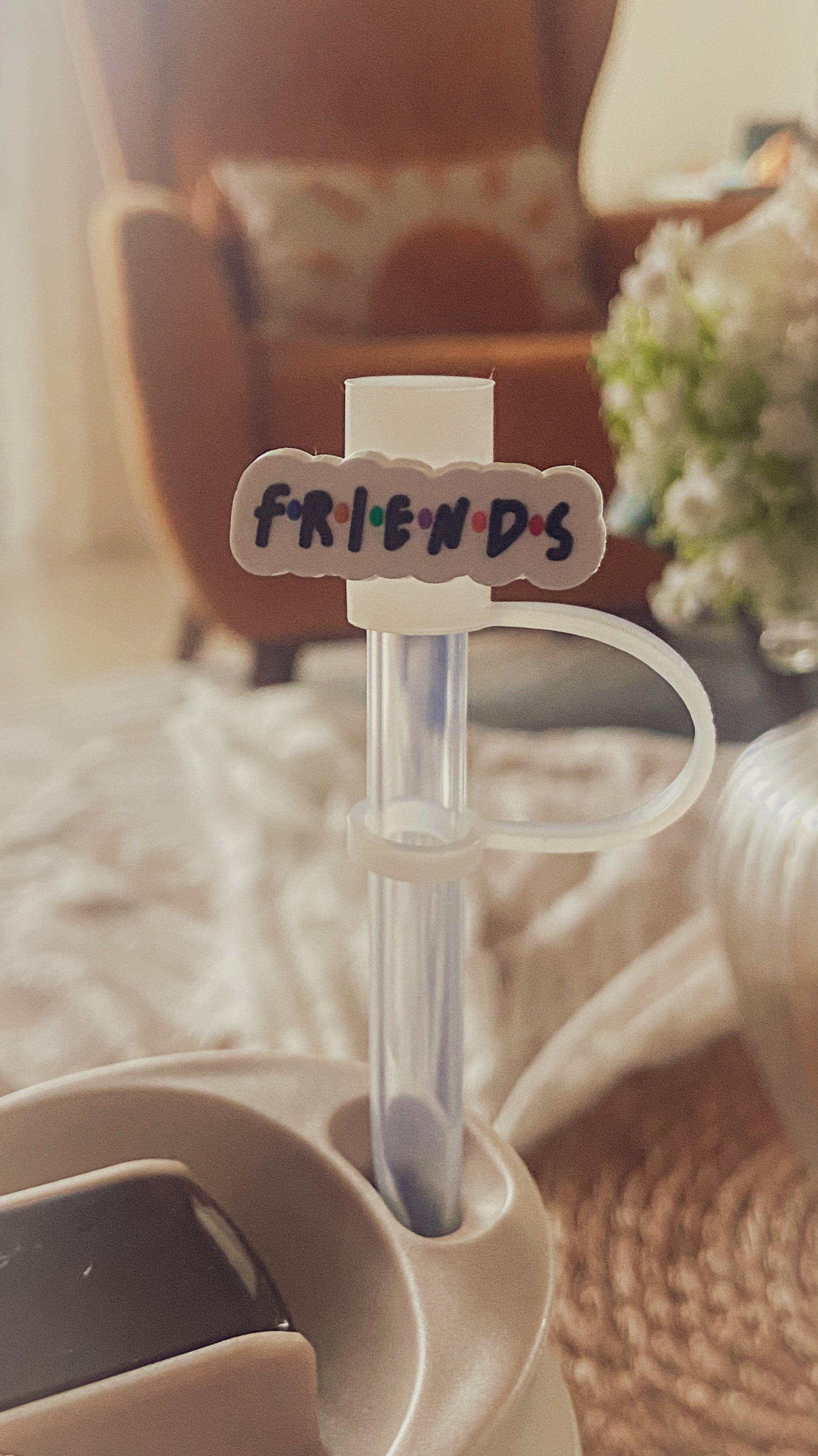 Friends straw toppers