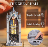 Harry Potter Hogwarts Great Hall Book Nook Kit – DIY 3D Wooden Puzzle with LED Lights