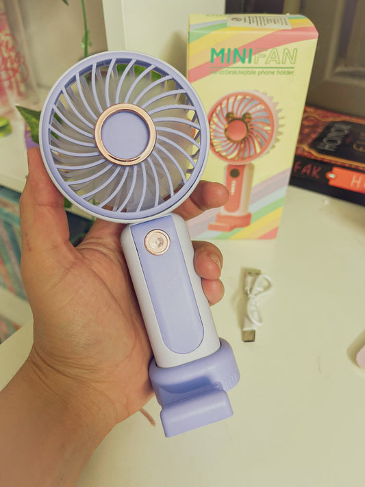 Mini Portable Fan, Small and Powerful | Purple