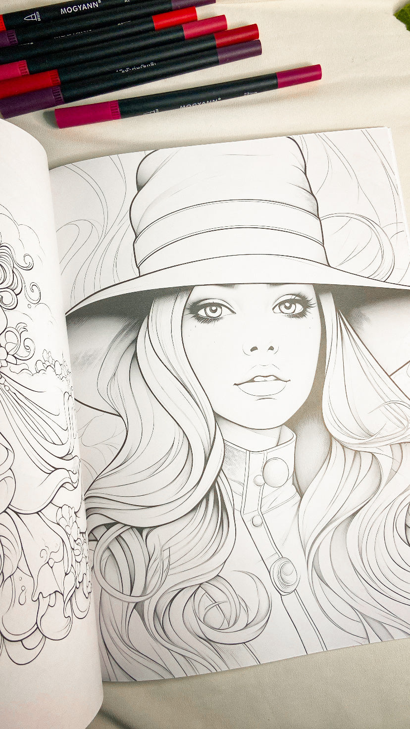 Charming Adult Coloring Book