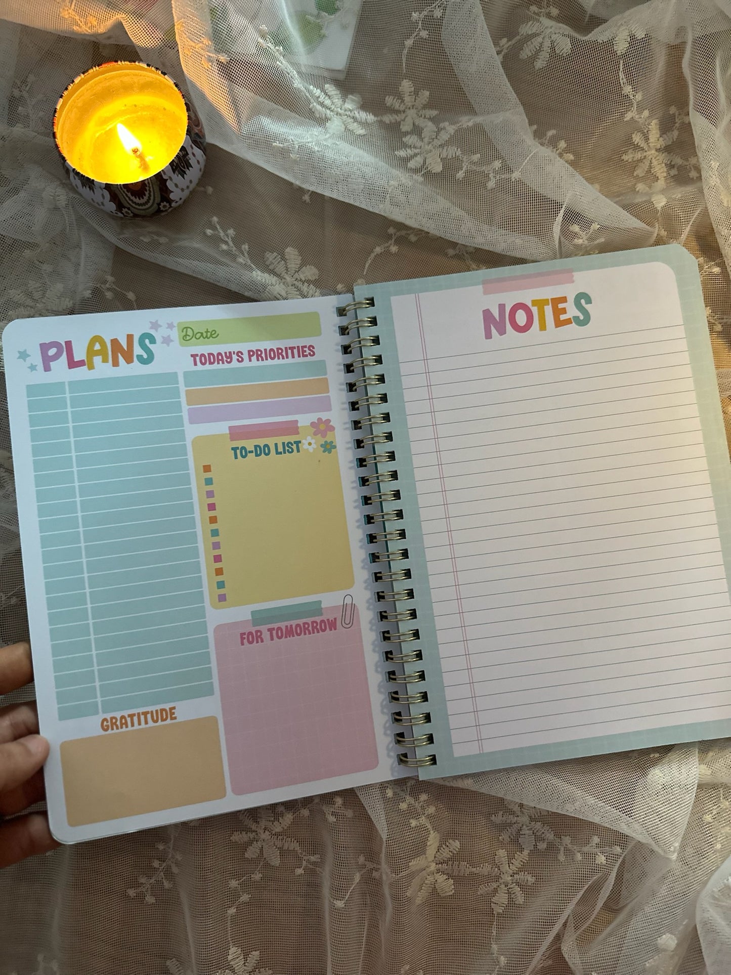 Daily Planner Undated - Undated Daily Planner with Hourly Schedule, To Do List Notebook