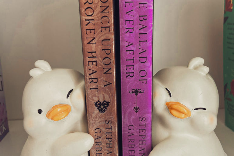 Hug Duck Bookends decor for Books