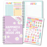 Daily Planner Undated - Undated Daily Planner with Hourly Schedule, To Do List Notebook