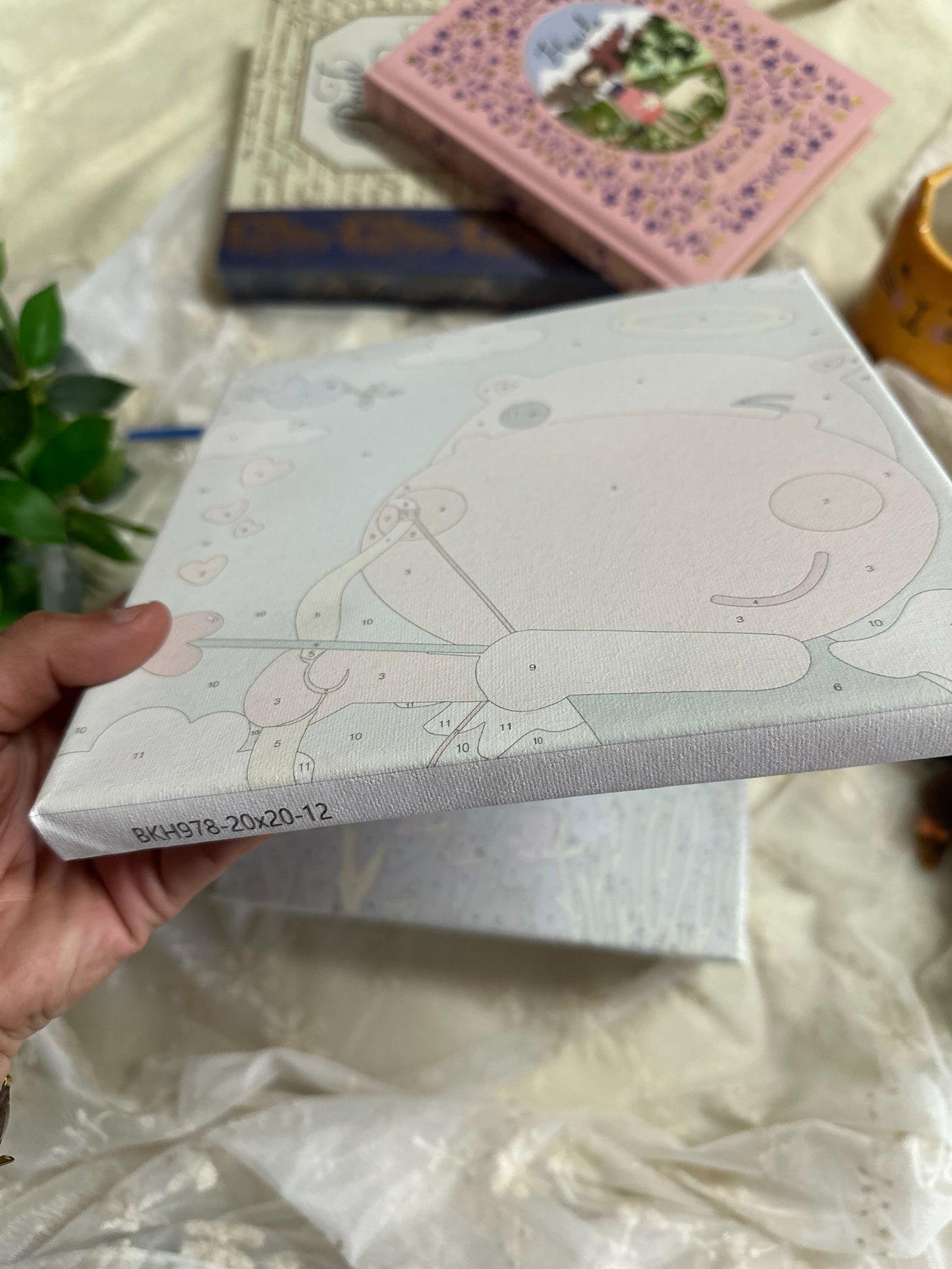 Paint by Numbers Canvas for Children with Frame ( 1 Frame without Colors )