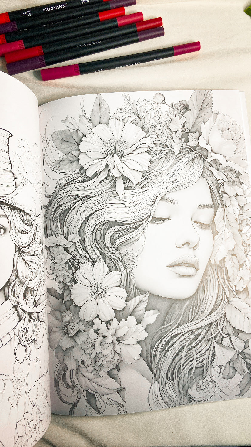 Charming Adult Coloring Book