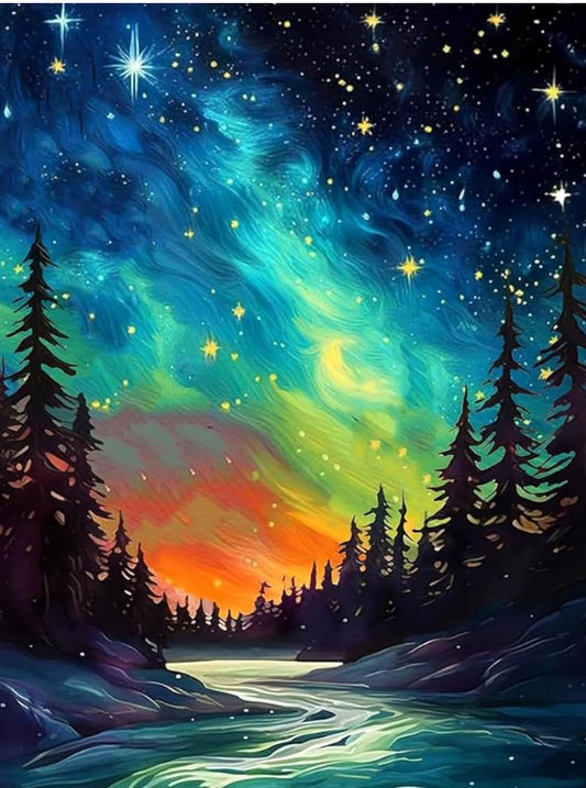 Mrnsiet Starry Sky Paint by Number