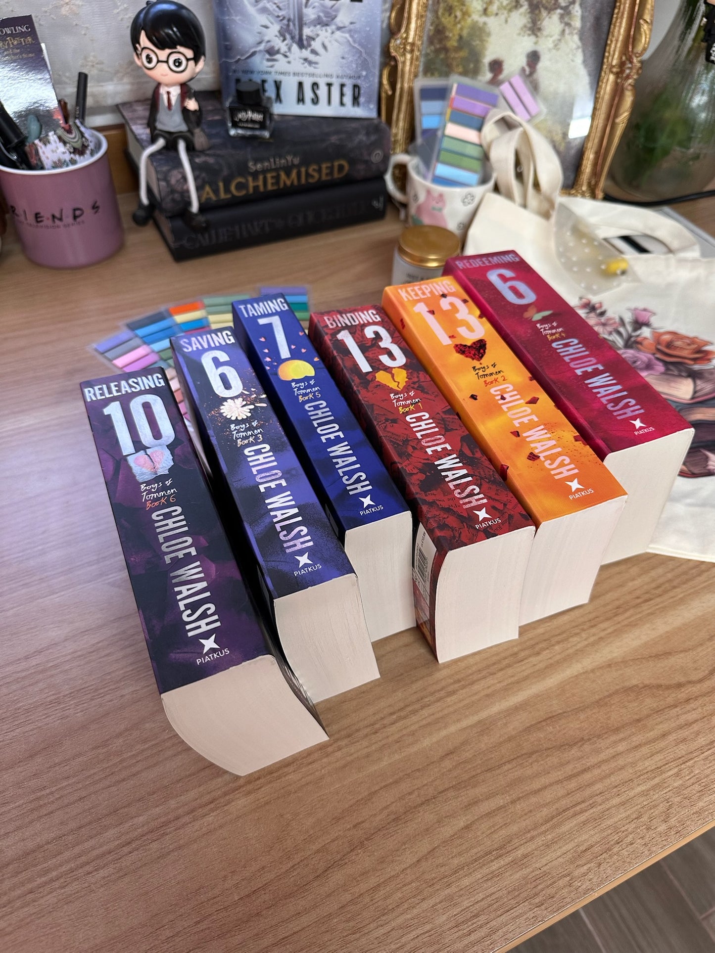Boys of Tommen Series 6 Books Collection Set By Chloe Walsh (Binding 13, Keeping 13, Saving 6, Redeeming 6, Taming 7 & Releasing 10)