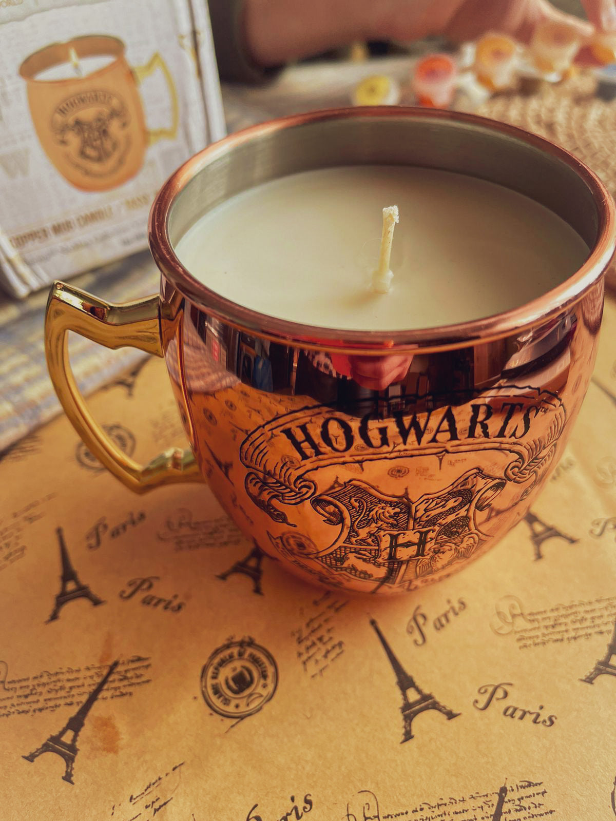 Charmed Aroma Harry Potter Butterbeer Mug Scented Candle with Surprise Necklace Inside