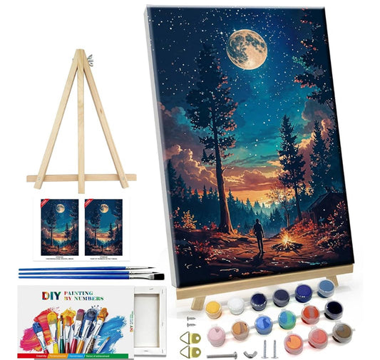 Paint by Number Kit - Forest (Framed) 20x30 cm