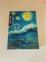 Puzzle & Journal A5 , Van Gogh Starry Night, the Great Wave