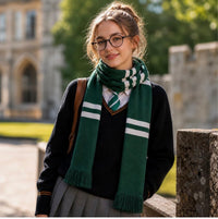 Harry Potter , Slytherin scarf , gift for wizards
