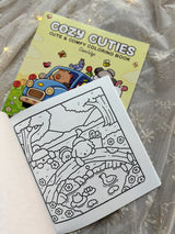 Cozy Cuties: Coloring Book for Adults and Kids (Cozy Spaces Coloring)