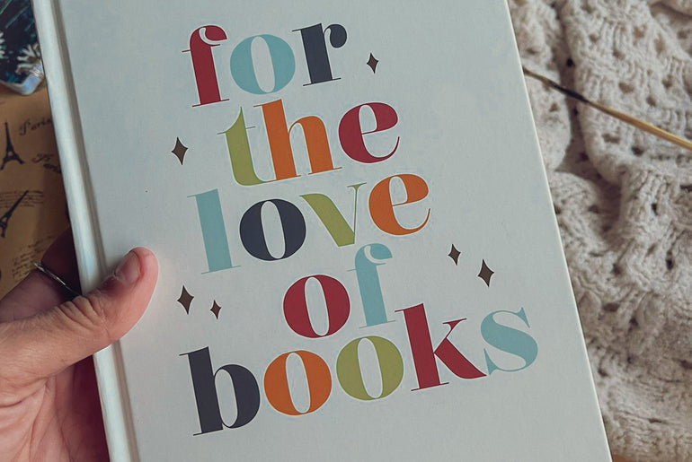 For the Love of books (Reading Journal) White color