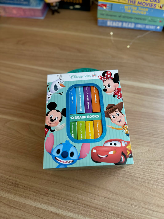 Disney Baby - My First Library 12 Board Book Set - First Words, Shapes, Numbers, and More! Baby Books