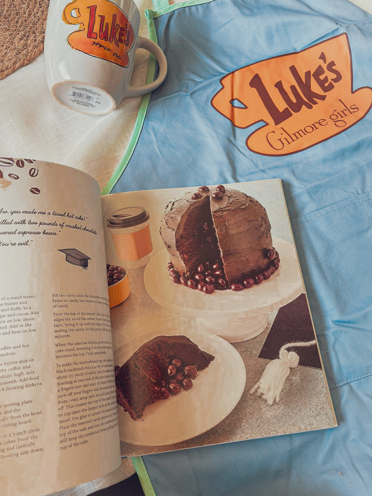 Gilmore Girls Cookbook + Apron Gift Set