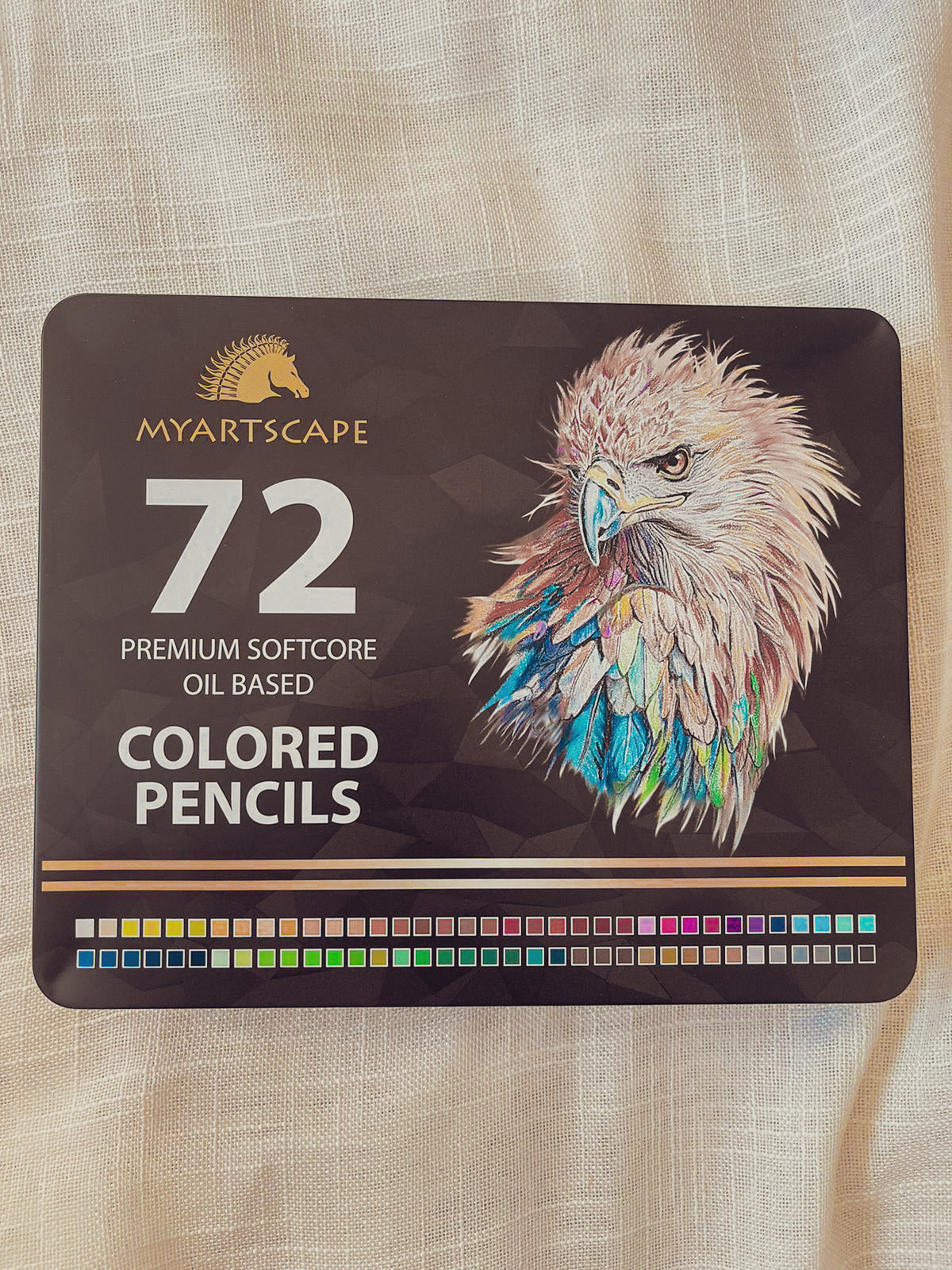 Oil Based Colored Pencils Set, 72 pcs