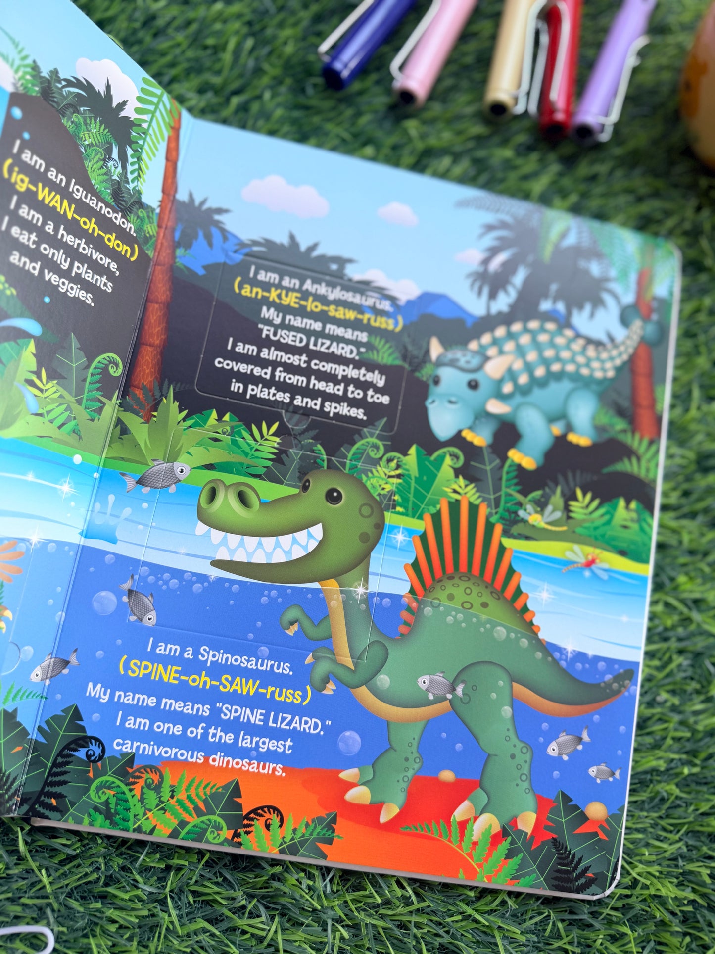 Learn About Dinosaurs - Lift the Flap Activity Kids Books - Childrens Books, Toddler Books