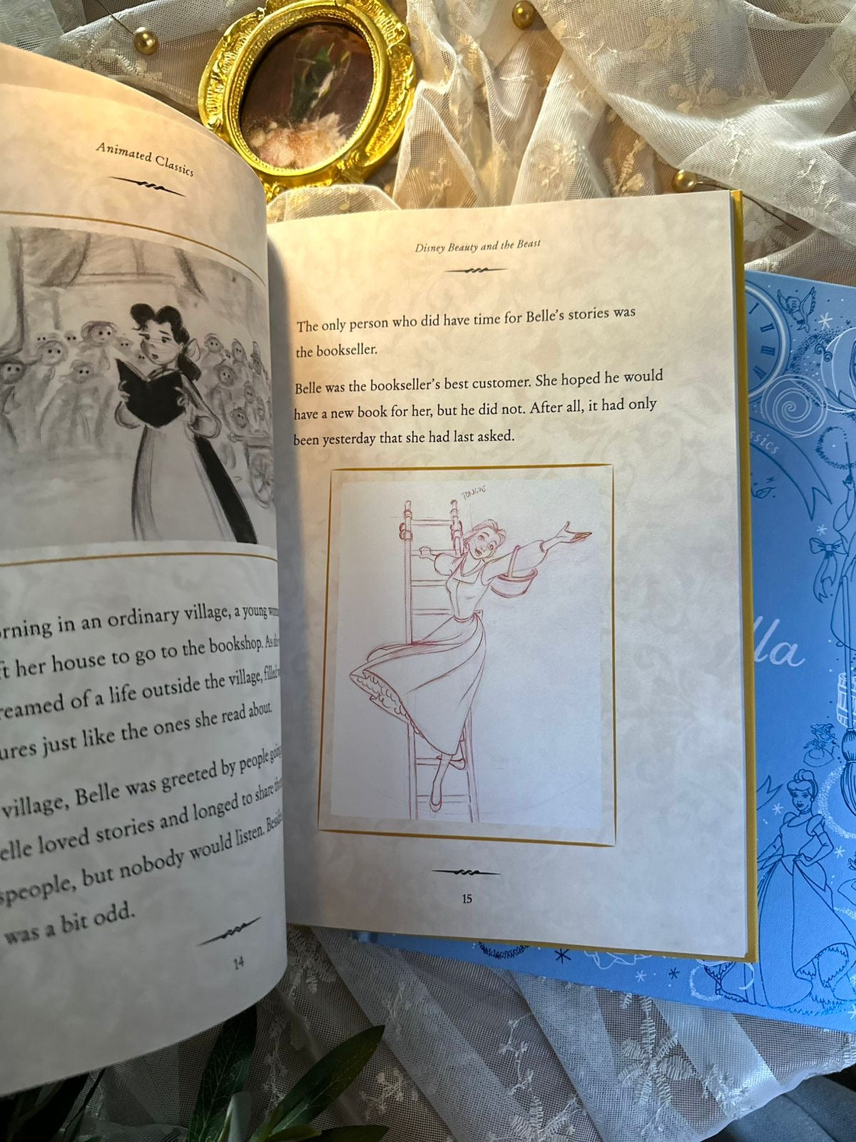 Dinsey The Beauty and The Beast Book, Illustrated Hardcover