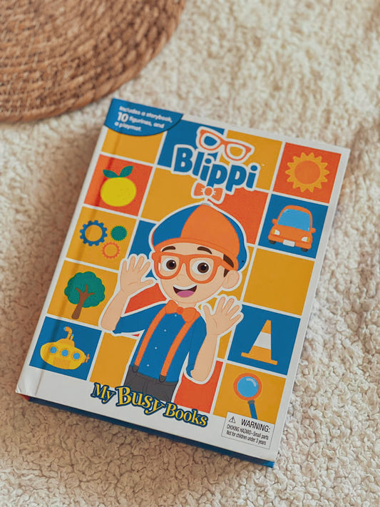 Blippi Book with Toys & Playing Mat