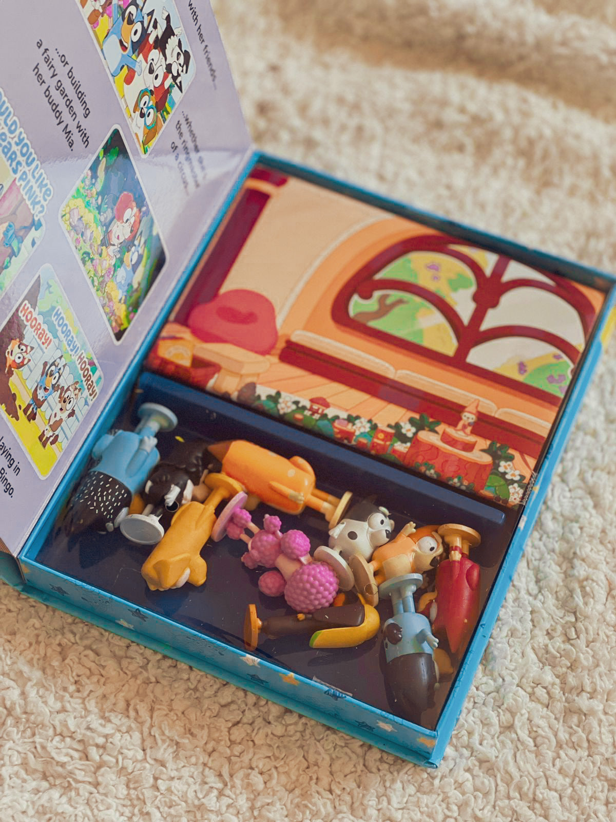 Bluey Book with Toys & Playing Mat