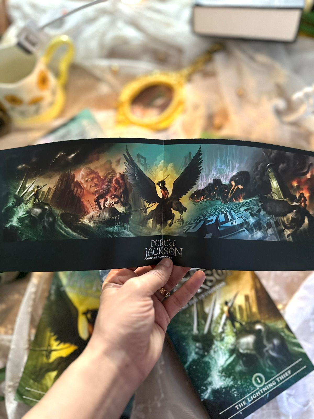 Percy Jackson and the Olympians 5 Book Paperback Boxed Set (w/poster)