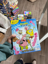 My busy book , Sponge Bob book with 10 toys and playing mat (بسعر مخفّض)