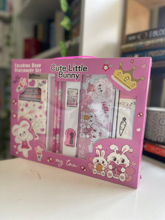 Coloring Book Stationary Set - Cute Bunny for girls
