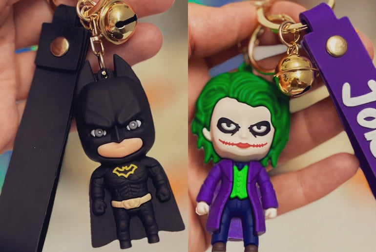 Batman / Joker Keychains