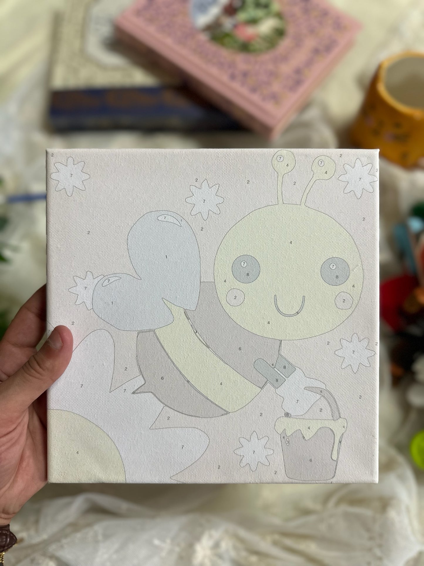 Paint by Numbers Canvas for Children with Frame ( 1 Frame without Colors )