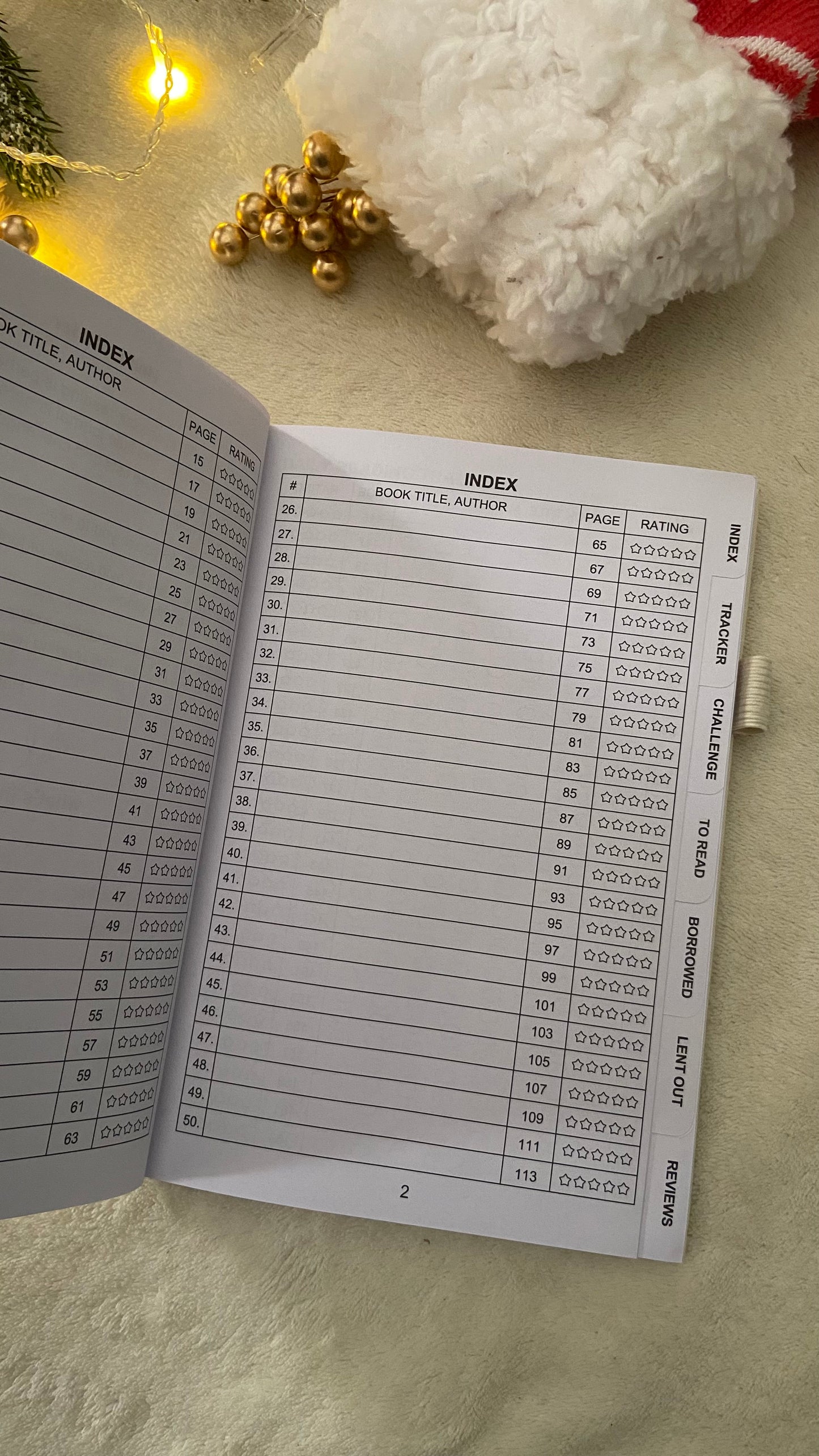 Reading Journal for Book Lovers - 75 Book Journal Reading Log for Book Tracking, A5 Linen Book Review Journal with TBR Tracker List, Ratings, Challenges, Prompts, and Index - Beige