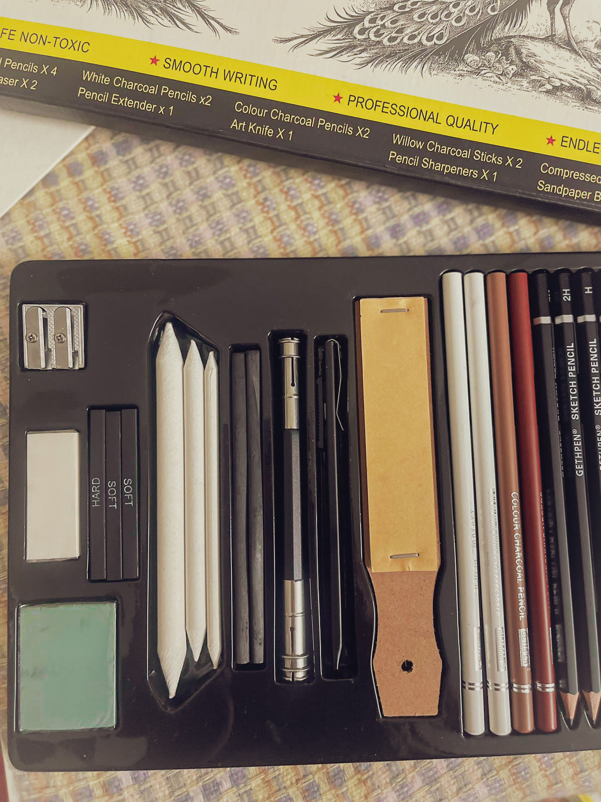 34 Pcs Drawing Sketching Pencils Set