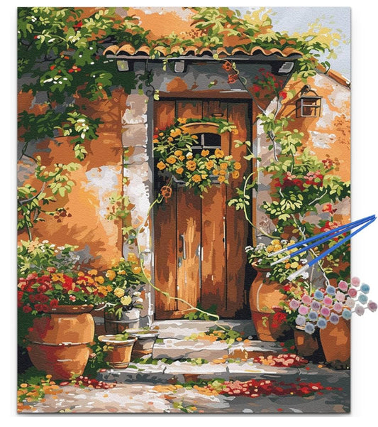 Paint by Numbers Kit| Flower Door