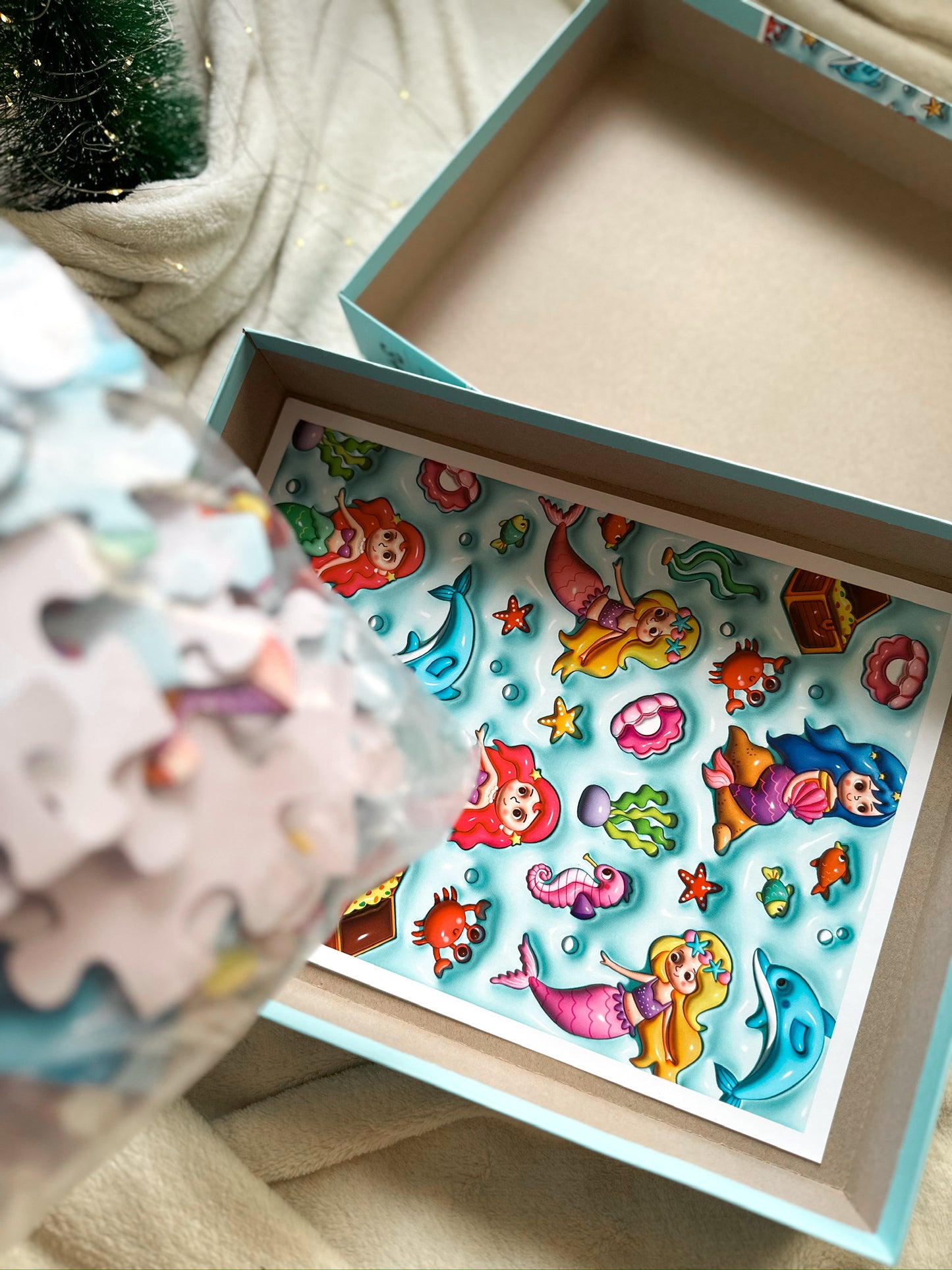 Mermaids 3D visual puzzle. 120 pcs