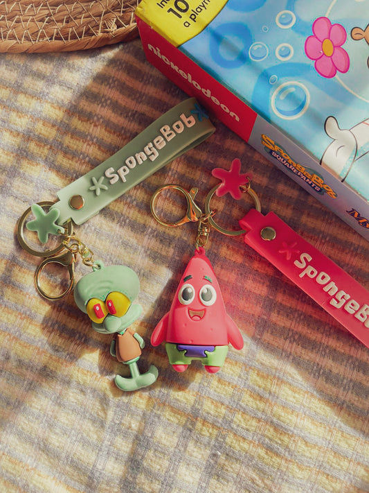 Sponge Pop Characters Keychains