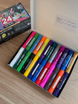 24 Colors Tempera Sticks,Washable Paint Sticks for Kids,Non-Toxic