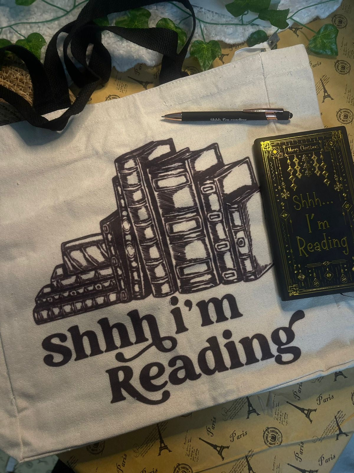 Book Lover Package (Tote bag+Notebook+Pen)