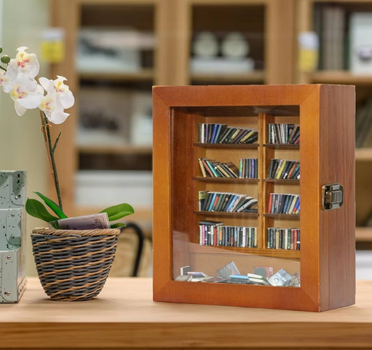 Anxiety Mini Bookshelf for Shake Away Your Anxiety with 200 mini books