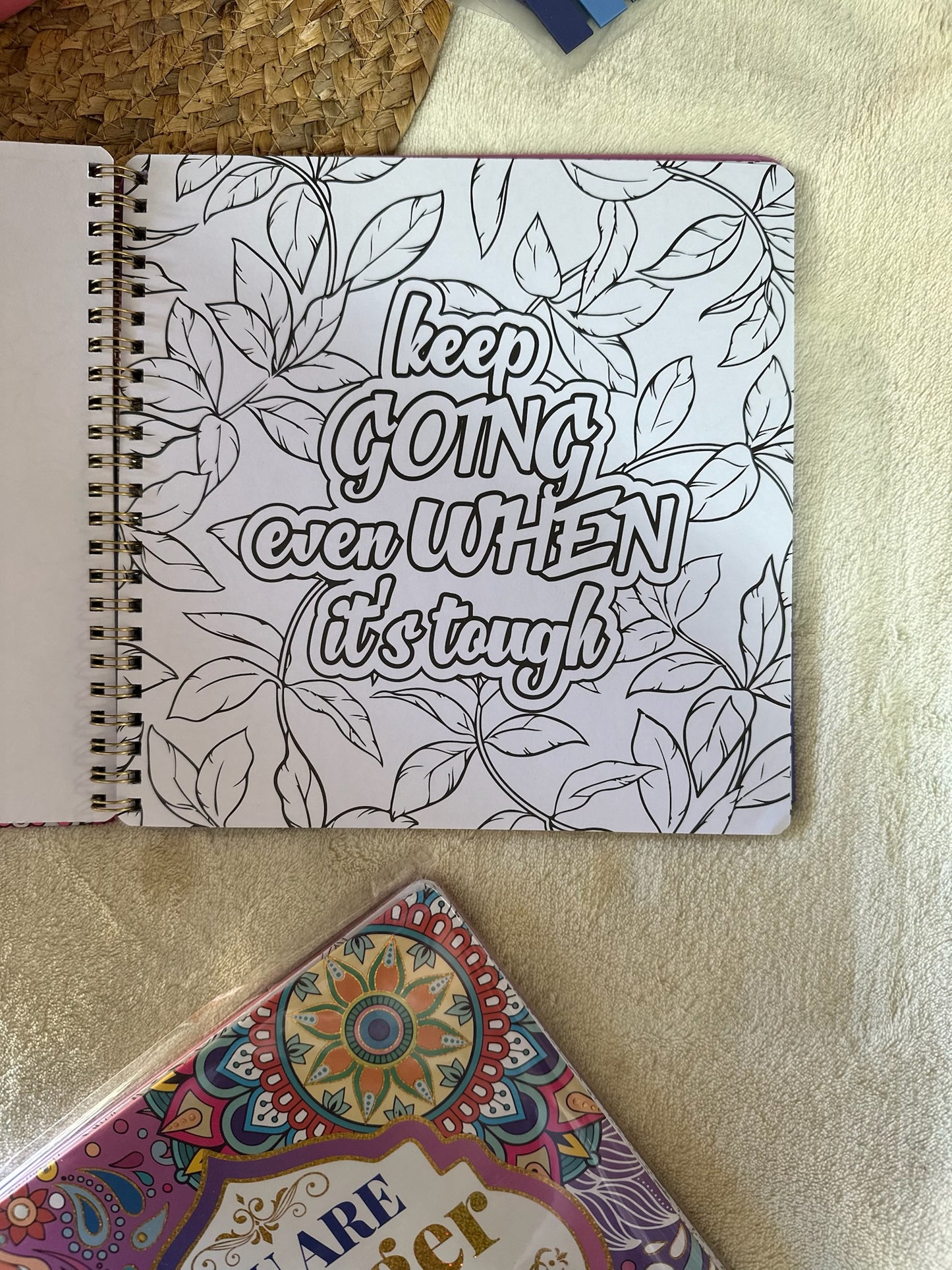 Coloring Book for Adults 30 Pages Inspirational Quotes, Relax and Relieve Anxiety