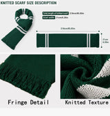Harry Potter , Slytherin scarf , gift for wizards