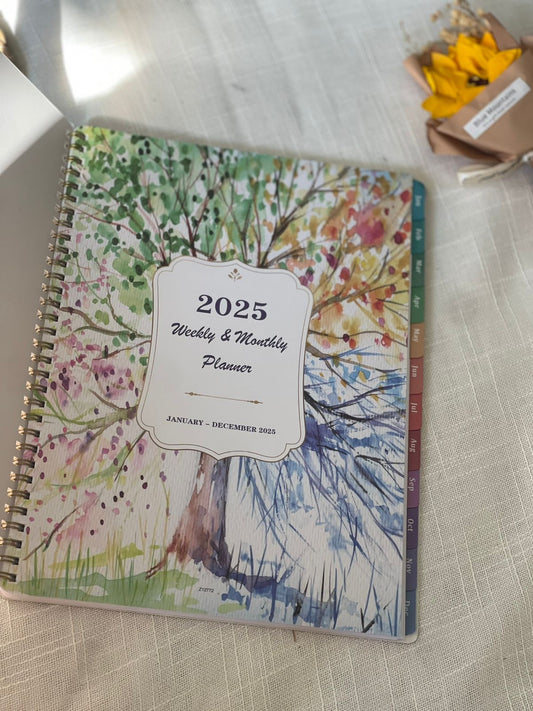 Tree of Life Planner 2025 (12 Months Planner), Jan. 2025 - Dec. 2025