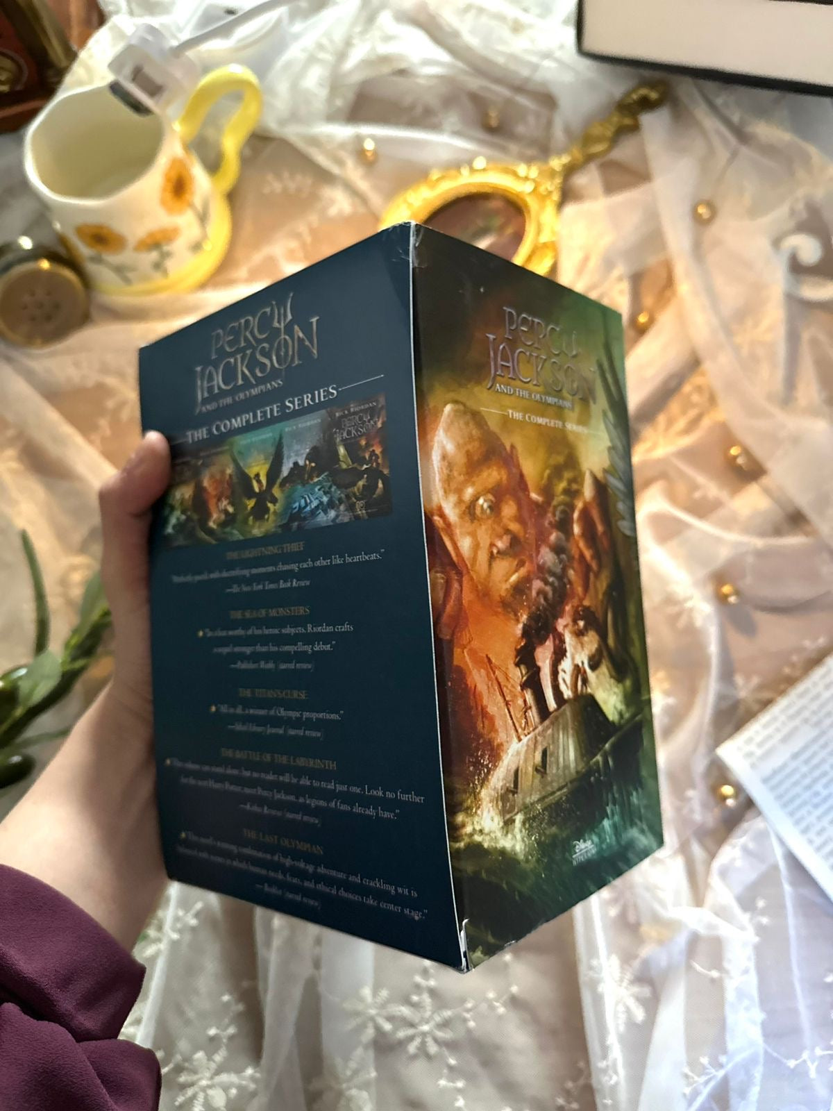 Percy Jackson and the Olympians 5 Book Paperback Boxed Set (w/poster)