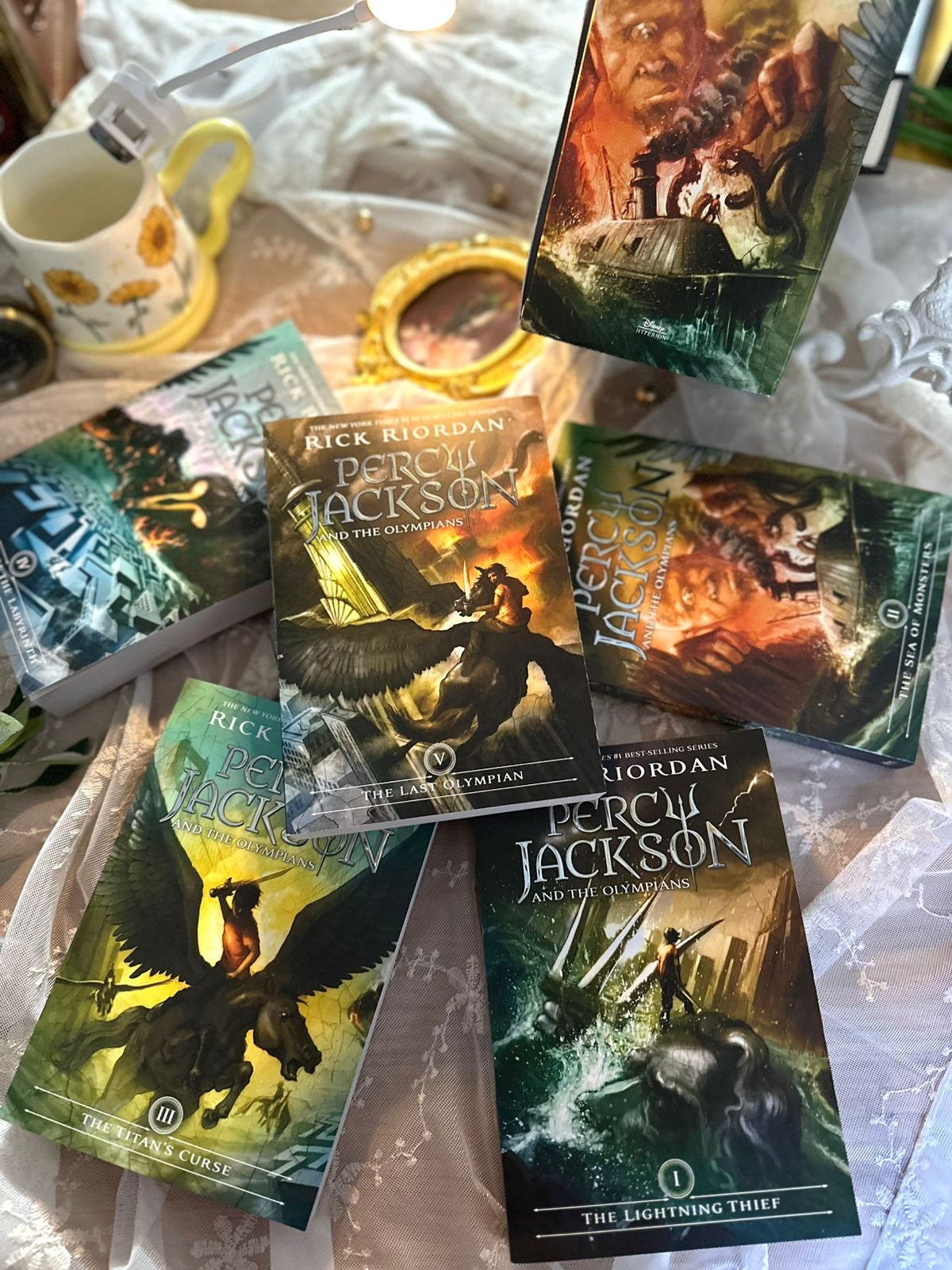 Percy Jackson and the Olympians 5 Book Paperback Boxed Set (w/poster)