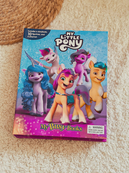 My Little Pony Book with Toys & Playing Mat