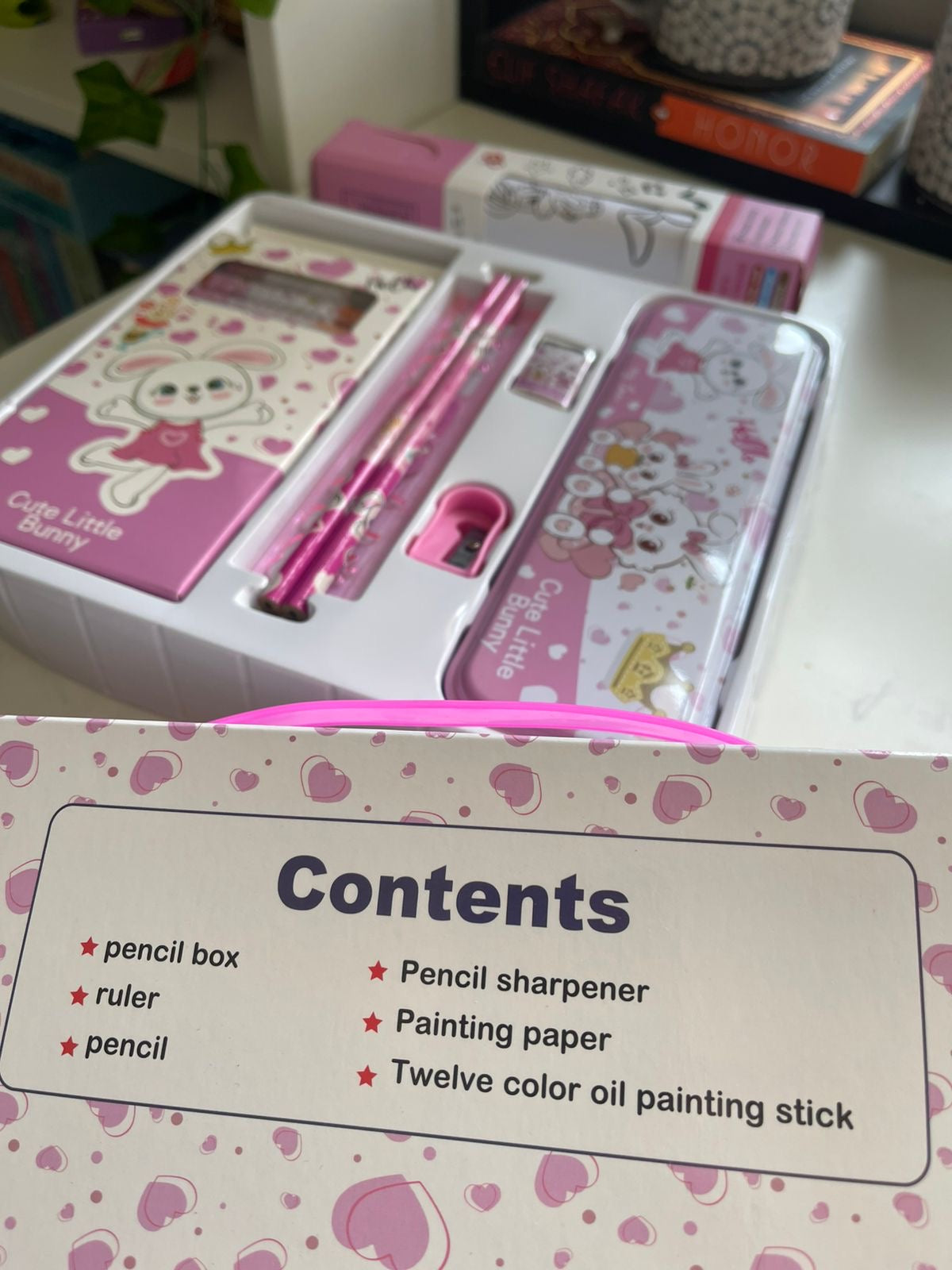 Coloring Book Stationary Set - Cute Bunny for girls