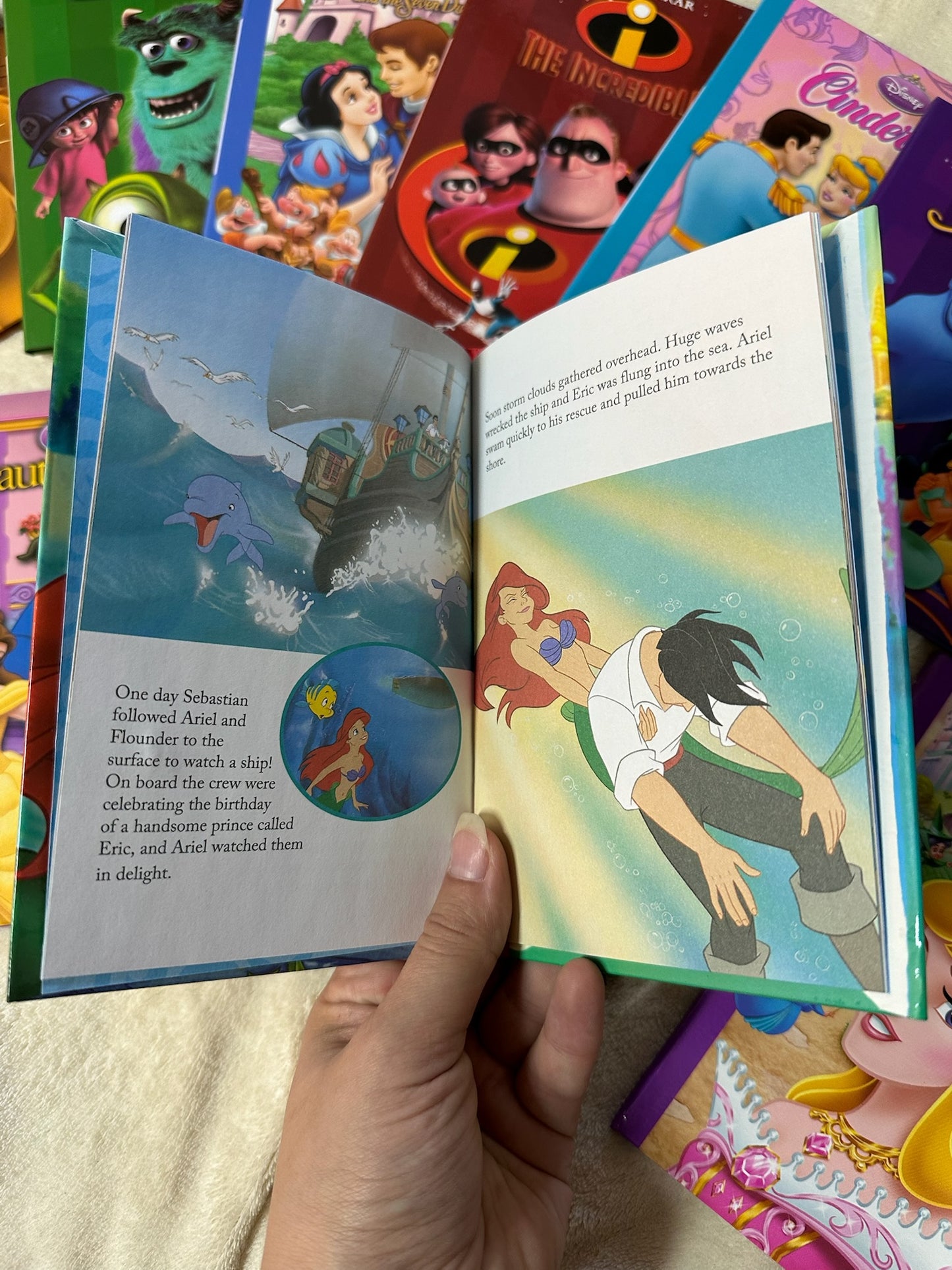 Disney Mini Storybook Library , 12 Book set